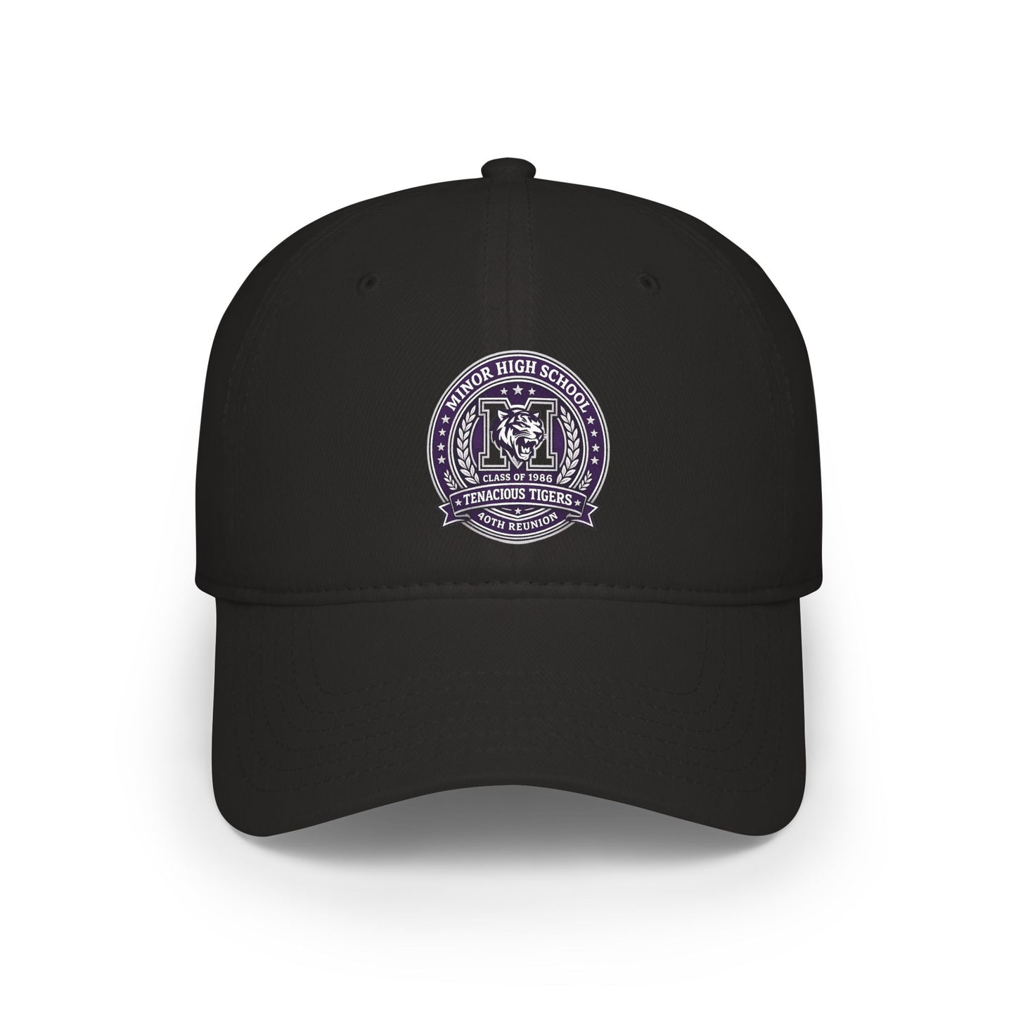 Emblem Baseball Cap — Vintage School Seal Low Profile Hat