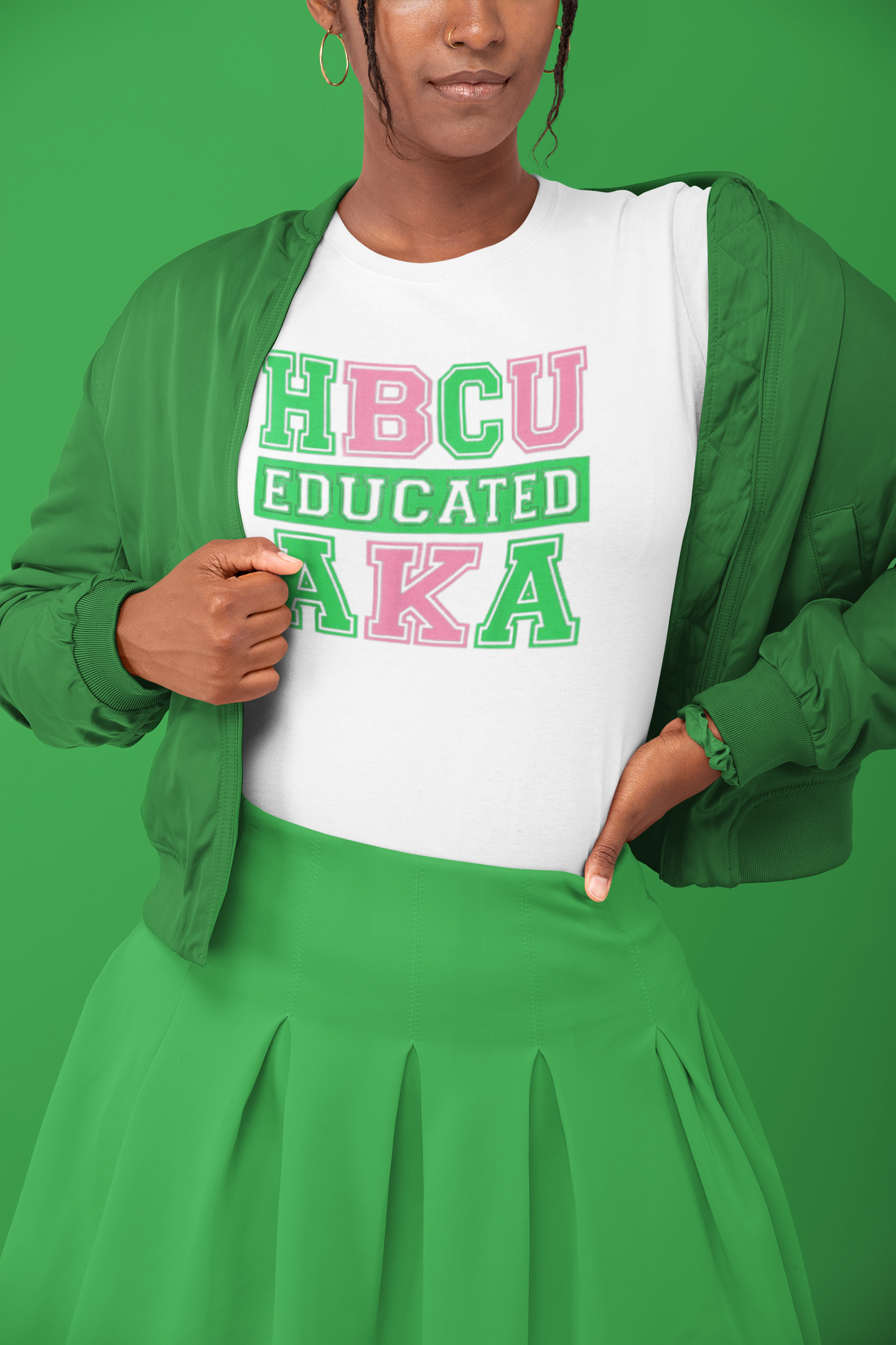 HBCU- AKA-AKA T-Shirt by Things Blinged: Celebrate Sisterhood with Sparkling Elegance.