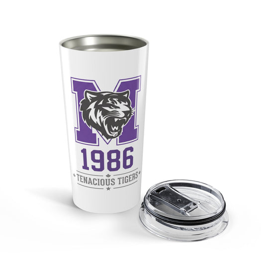 Tumbler - Tenacious Tigers 1986 School Mascot Stainless Steel Travel Cup