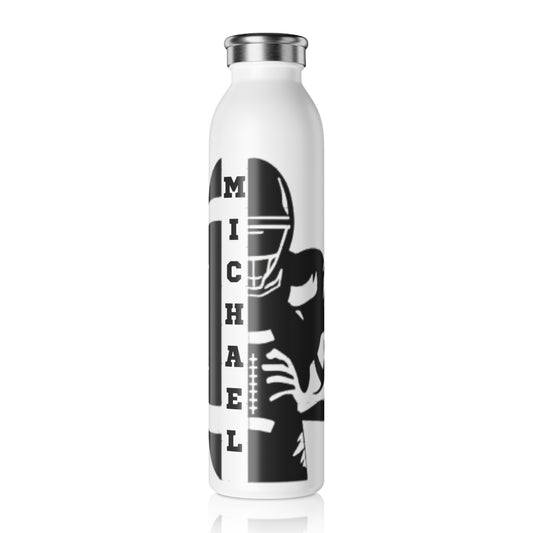 Personalized Water Bottle-Football Player