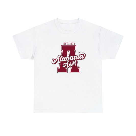 HBCU-Alabama A&M University- Letterman-T Shirt
