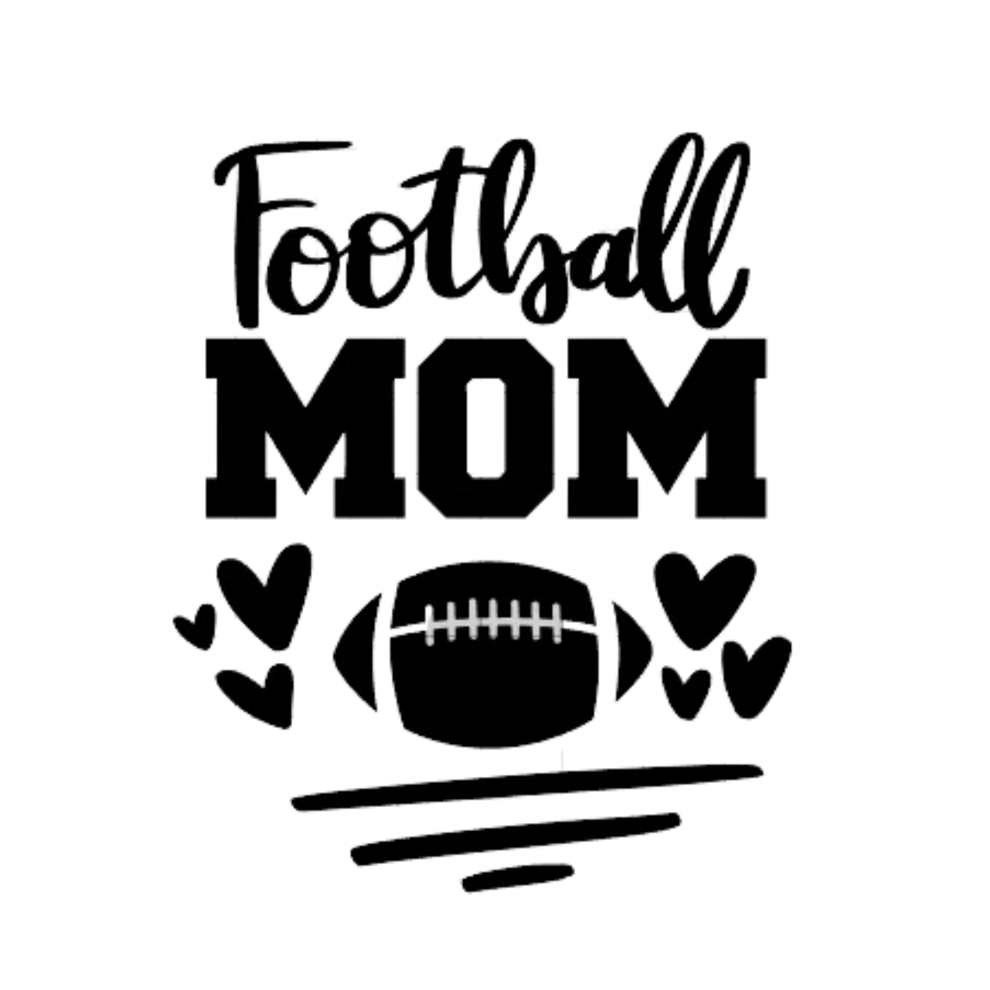 Football Mom T Shirts (Hearts)