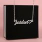 Heartfelt Elegance: Signature Name Necklace in Silver or Gold