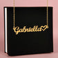Heartfelt Elegance: Signature Name Necklace in Silver or Gold