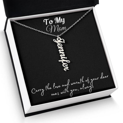 Your Loved Ones, Your Heart: Multi-Name Vertical Necklace