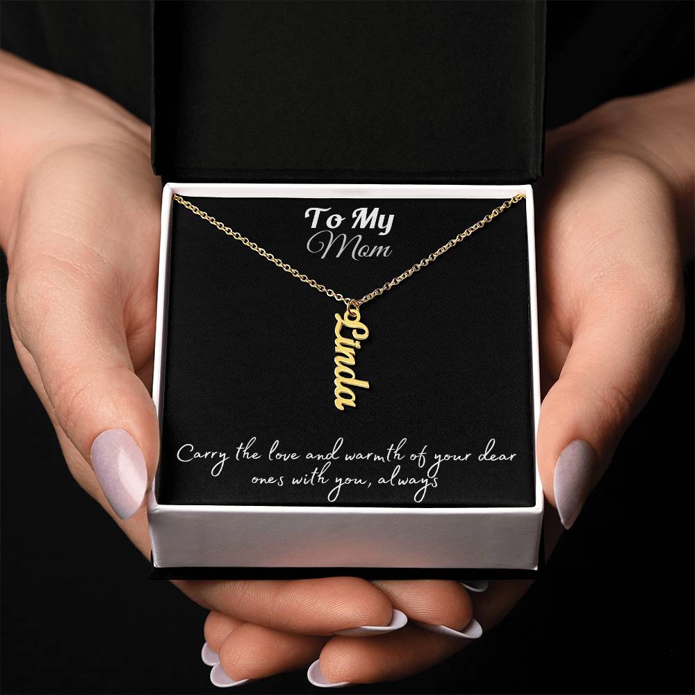 Your Loved Ones, Your Heart: Multi-Name Vertical Necklace