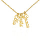 Your Loved Ones, Your Heart: Multi-Name Vertical Necklace