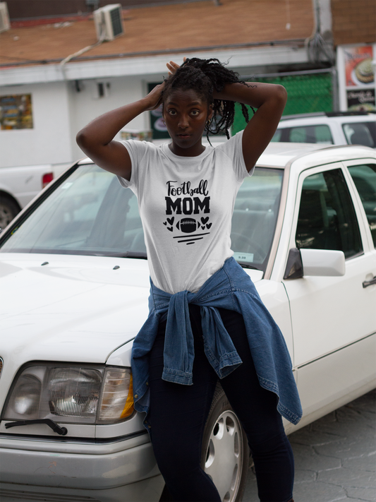 Football Mom T Shirts (Hearts)