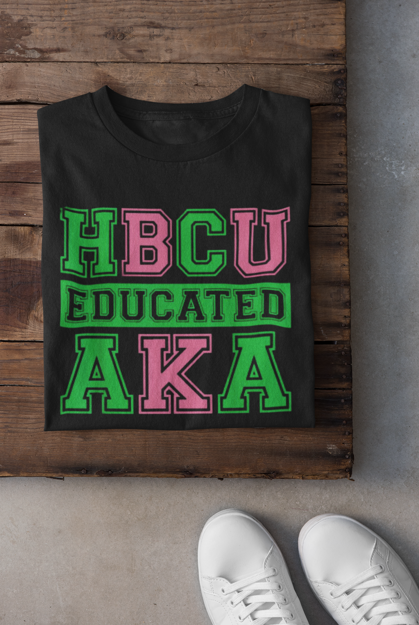 HBCU- AKA-AKA T-Shirt by Things Blinged: Celebrate Sisterhood with Sparkling Elegance.