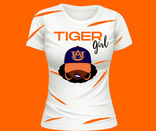 Auburn Tiger Girl T- Shirt